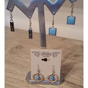 Curated bundle 3 Pair of Earrings Vintage America Jil Zarah Dangle Drop Boho.